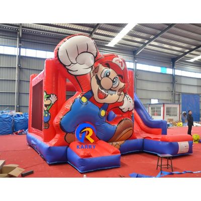 子供の遊び場 マーベル 漫画 跳ね返る城 PVCヤード スライド付き跳ね返る家
