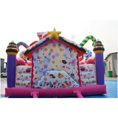 14FT 商用水スライド 充気式 ダブルスライド パーティーのレンタル用キャンディースライド