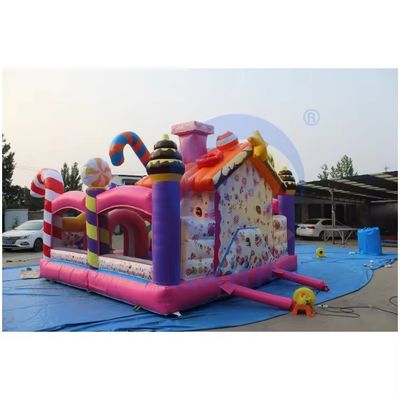 14FT 商用水スライド 充気式 ダブルスライド パーティーのレンタル用キャンディースライド