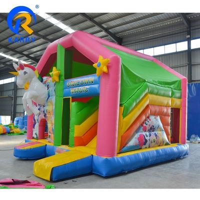 子供のお気に入りの 吹き込みバウンサー スライド コンボ 吹き込みバウンサー ユニコーンテーマ