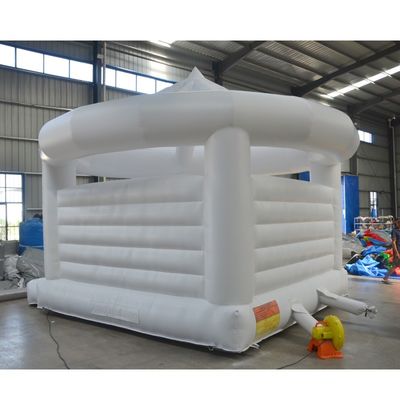 結婚式パーティーのレンタル用のポータブルホワイト充電式ジャンプキャッスル EN71/CE認証