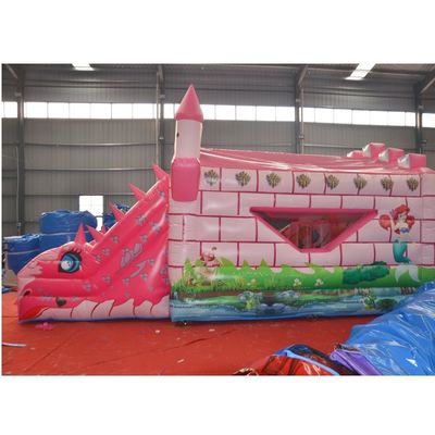 吹風機も入ってる 子供のプリンセス 商業用PVC 充電式バウンサー 跳び城