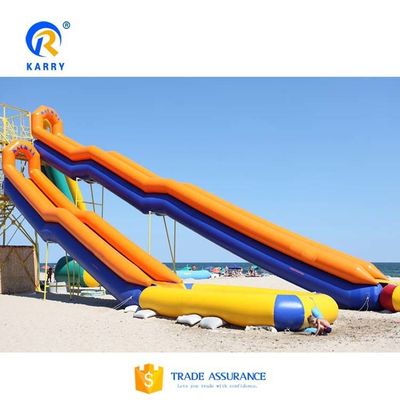 0.55mm PVC タンパウリン スレッド アクセサリー プール付き大型充気型ヨットスライド