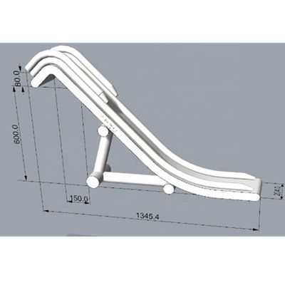 0.55mm PVC タンパウリン スレッド アクセサリー プール付き大型充気型ヨットスライド