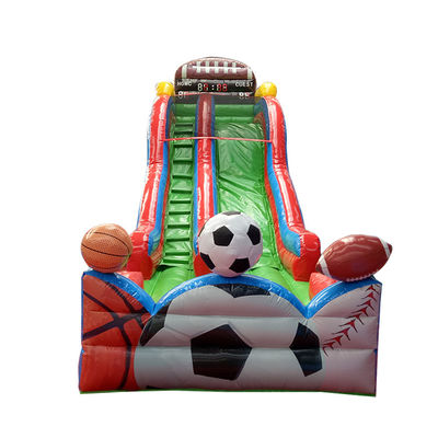 商業用充気バスケットボール スポーツゲーム 子供と大人のための水泳池スライド