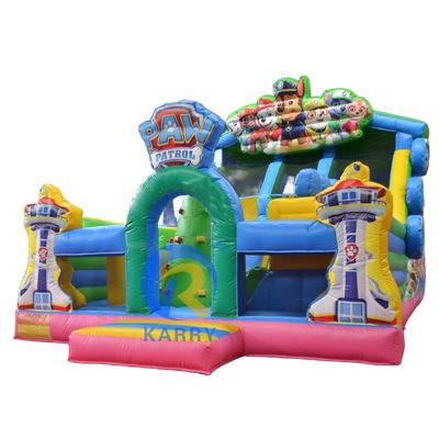 パウドッグパトロールテーマパーク コンボキャッスル 充気バウンサー