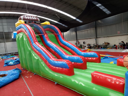 商業用充気バスケットボール スポーツゲーム 子供と大人のための水泳池スライド