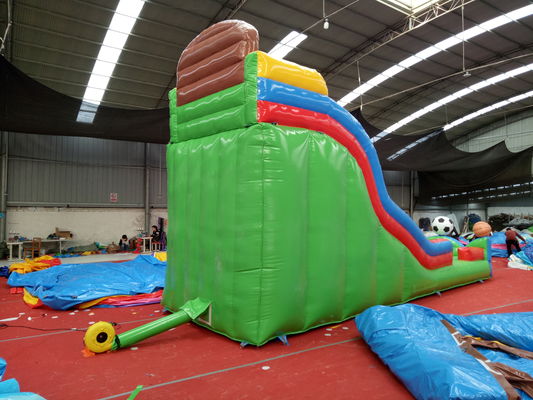 商業用充気バスケットボール スポーツゲーム 子供と大人のための水泳池スライド