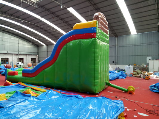 商業用充気バスケットボール スポーツゲーム 子供と大人のための水泳池スライド