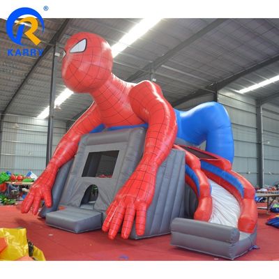 14年ぶりのスパイダーマン 膨らませられるバウンサー 滑り台付きのジャンプ城