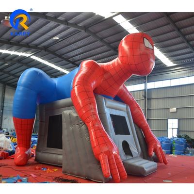 14年ぶりのスパイダーマン 膨らませられるバウンサー 滑り台付きのジャンプ城