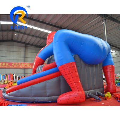 14年ぶりのスパイダーマン 膨らませられるバウンサー 滑り台付きのジャンプ城