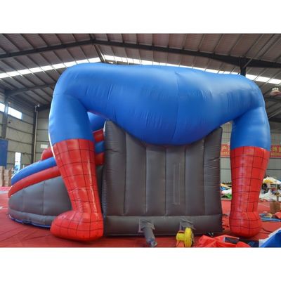 14年ぶりのスパイダーマン 膨らませられるバウンサー 滑り台付きのジャンプ城