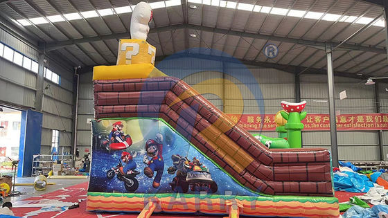 修理キット付きジャンプスライド 商用PVC充気式 マリオ・ファン・シティ・パーク