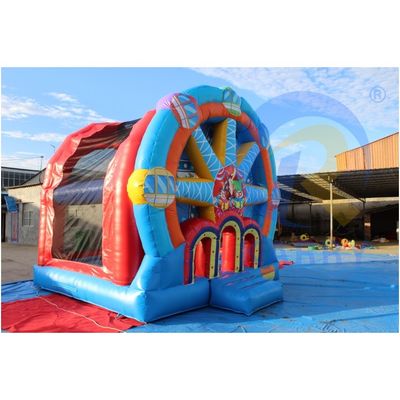 遊園地 充気器具 遊戯用のフェリスホイールとブランスハウス
