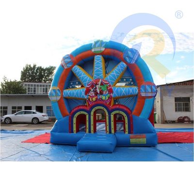 遊園地 充気器具 遊戯用のフェリスホイールとブランスハウス