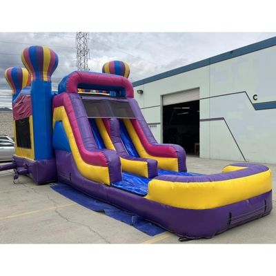 パーソナライズ可能なPVC 充電式バウンサー ジャンプ 跳ね返る城 遊園地用のスライド