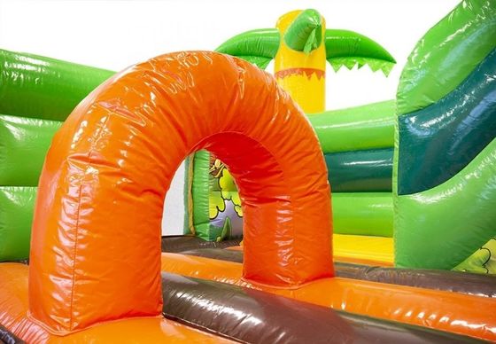 年齢範囲 14歳以上 屋外 子供 トランポリン ゲーム スライド付き PVC 充氣城