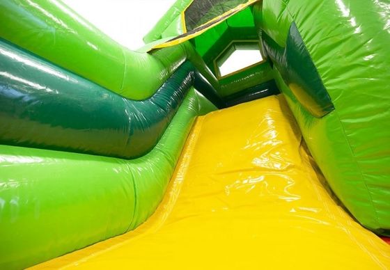 インタラクティブ キッズ・トイ・ゲーム ハワイ風 パームツリー 水スライド付き跳ね上がる家