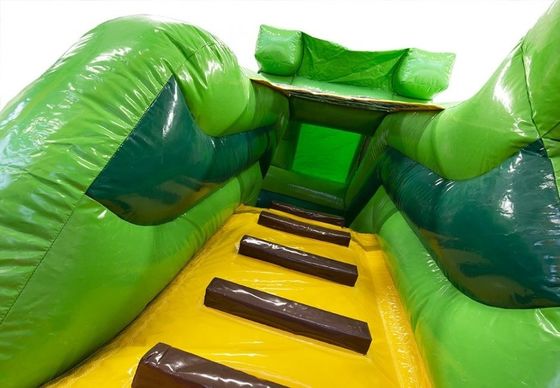 インタラクティブ キッズ・トイ・ゲーム ハワイ風 パームツリー 水スライド付き跳ね上がる家
