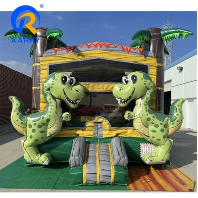 EN14960/CE 認定 商用娯楽公園のレンタル用 スライド付きジャンプ城
