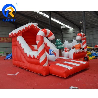 クリスマスのスライド付き 充電式バウンサー パーティーのレンタルビジネスに革命を起こす