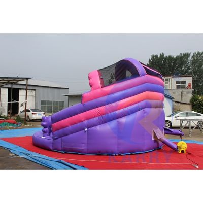 ピンクLOL テーマ 充気型城 ジャンピング 商用 コンボ スライド付き 跳ね上がる家