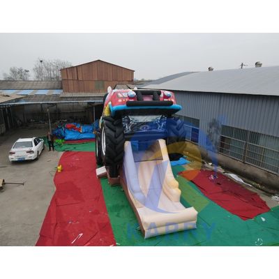子供と大人のための商用レッドオフロード車両 充気式城ジャンプコンボ