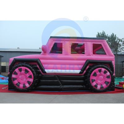 ピンク式充気型ジープ キャッスル スライド コンビニ バンサー SUV ジャンピング キャッスル