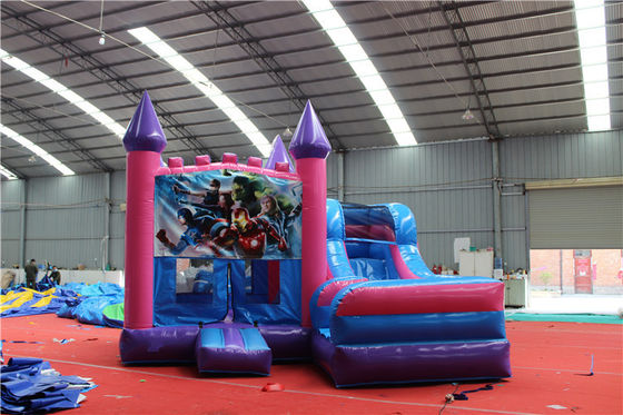 カーリー 3 in 1 充気ジャンパー ユニコーン 誕生日パーティー用水スライド コンビ