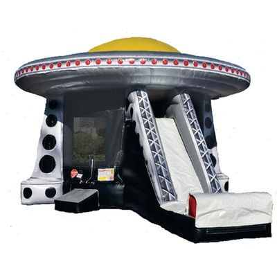 宇宙船 膨らませられるバウンサー 城 乾燥スライド コンボ 子供向け カスタマイズされた色