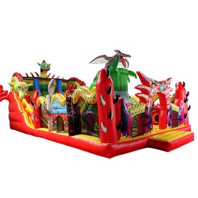 充電式 楽しい都市 子供活動センター ドラゴン充電式 跳ね返し城 空中ジャンプ