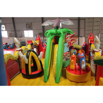 充電式 楽しい都市 子供活動センター ドラゴン充電式 跳ね返し城 空中ジャンプ