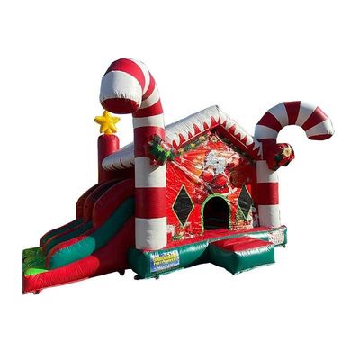 CE認証とポータブル クリスマス 充気バウンサー ジャンピングハウス コンボスライド