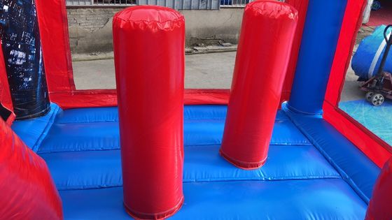 14年超ヒーロースパイダーマン 膨らませられる跳ね上がる家 水スライドプール プールデザイン