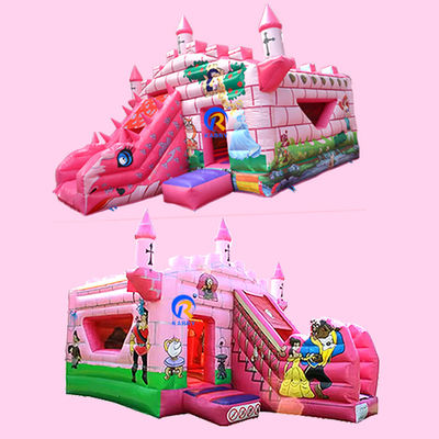可愛いプリンセス城 子供のための充電式バウンサー 遊戯公園でジャンプ