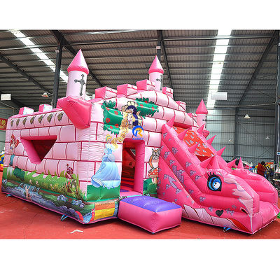 可愛いプリンセス城 子供のための充電式バウンサー 遊戯公園でジャンプ