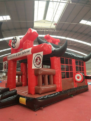 人気アモーションパーク 充気城 カラテ 忍者 戦士 ボンサー ジャンプ城