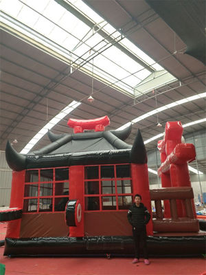 人気アモーションパーク 充気城 カラテ 忍者 戦士 ボンサー ジャンプ城