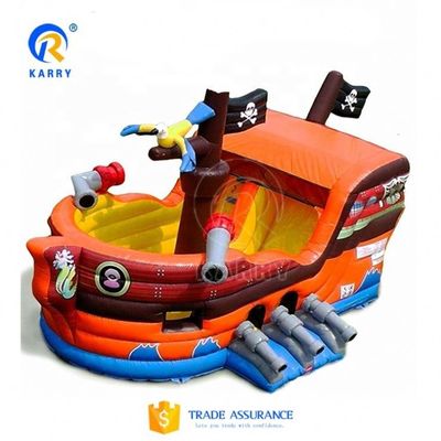 アウトドアゲーム 海賊船 ボート コンボ ジャンパー 充気スライドとバウンサーハウス