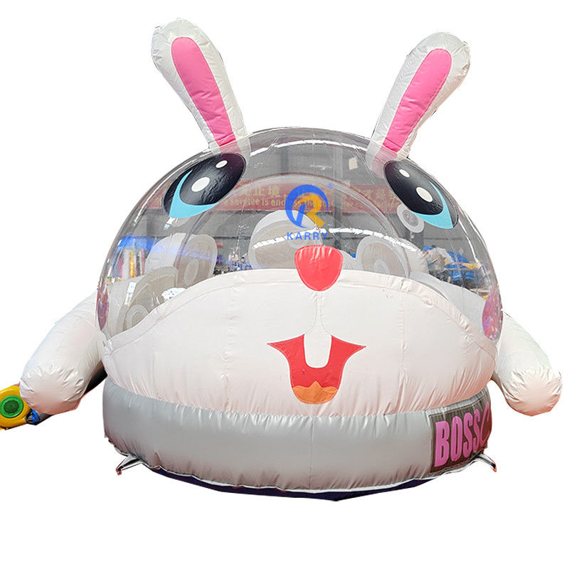 CE/EN71/EN14960 認定 幼児用の充気泡テント 白い屋外跳び屋