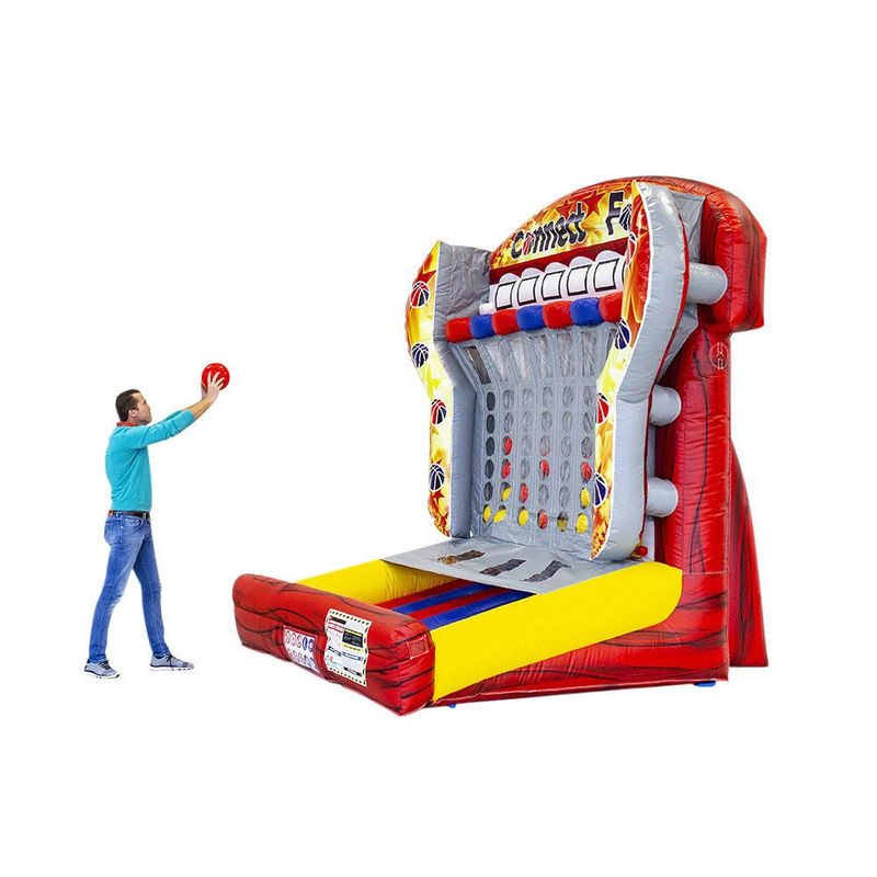 カラフルな充氣式コネクト 4 in a Row 商業的な挑戦のためのターゲット射撃ゲーム