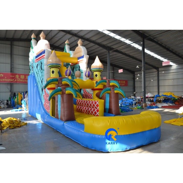 27FT プリンセスキャッスル テーマ 商用 充気式水スライド 屋外 乾燥 成人用