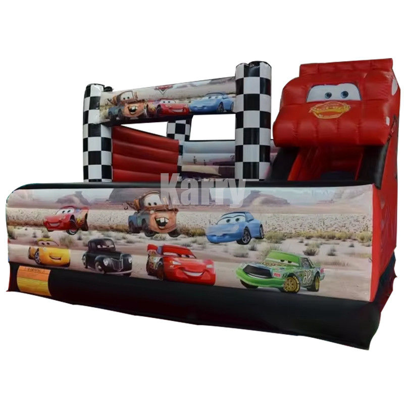 5*5m レッドレーシングカー コンボ カッスル スライド 充電式 ボンシング ボンサー コンボと効率性