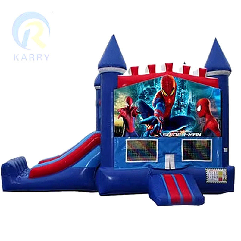 CE認証 ポータブル オーダーメイド スパイダーマン ボンズハウス用 充気式 コンボ 城のスライド
